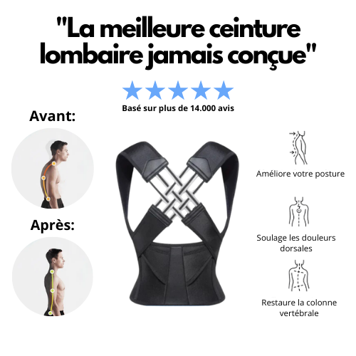Vitaly® Ceinture Dorsale Ergonomique
