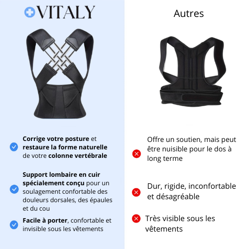 Vitaly® Ceinture Dorsale Ergonomique