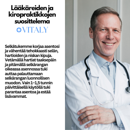 Vitaly® Ergonominen Selkätuki (FI)