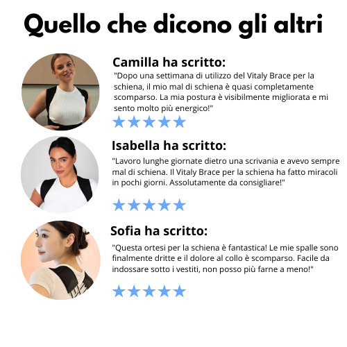 Vitaly® Supporto Ergonomico per la Schiena