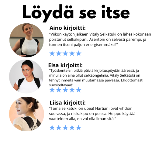Vitaly® Ergonominen Selkätuki (FI)