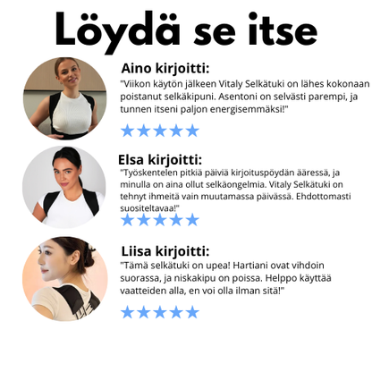 Vitaly® Ergonominen Selkätuki (FI)